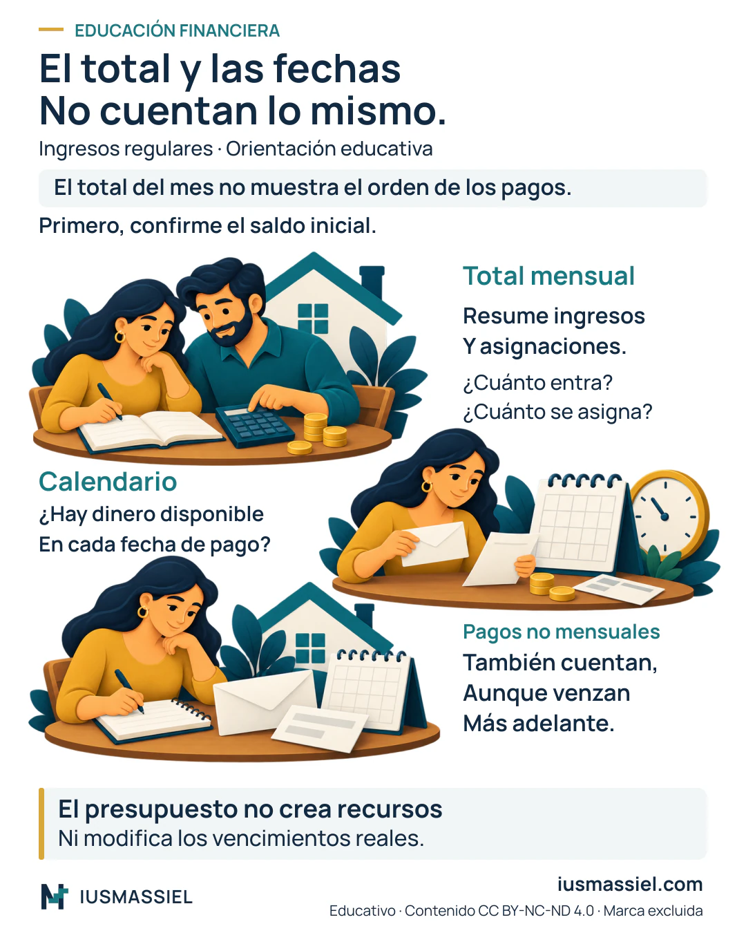 Infografía: el total mensual y las fechas no cuentan lo mismo.